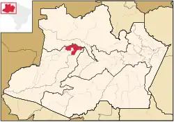 Localização de Fonte Boa no Amazonas