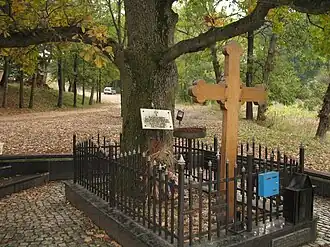 Emplacement de l'assassinat de Karađorđe (Karageorges) à Radovanjski Lug