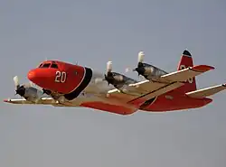 Um Orión P-3A durante o início de Fox Campo de Lancaster ( Califórnia)