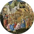 Adoração dos Magos por Fra Angelico e Fra Filippo Lippi