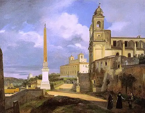"Trinità dei Monti e a Vila Médici", por François Marius Granet.