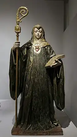 Frei Cipriano da Cruz (esc.), Pascoal de Sousa (pint.), Santa Gertrudes Magna, 1685-1692