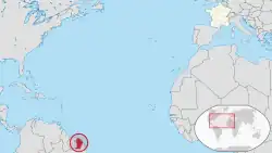 Mapa da Guiana Francesa
