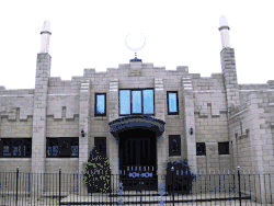 Mesquita Jamea em Preston, conhecida por seu design arquitetônico