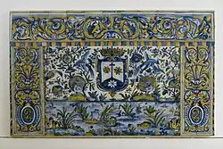 Frontal de altar em azulejo, c.1670
