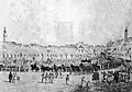 Funeral de Jelačić na praça, em 1859