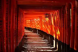 Senbon torii no Fushimi Inari-taisha.