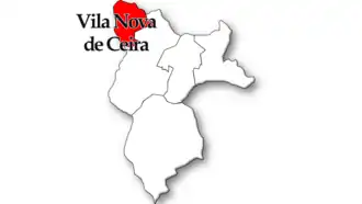 Localização no município de Góis