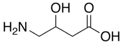 Estrutura química de Ácido gama-amino-beta-hidroxibutírico