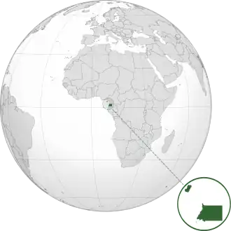 Localização de República da Guiné Equatorial