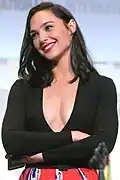 Gal Gadot at the 2016 San Diego Comic-Con International in San Diego, California.
