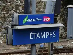Placa indicando o nome da estação.