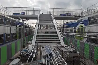 Construção de escadas.