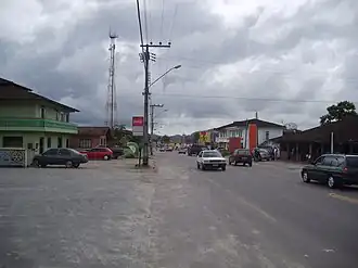 Vista do município nos entornos da rodoviária