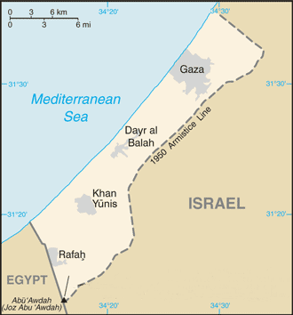 Localização de Palestina