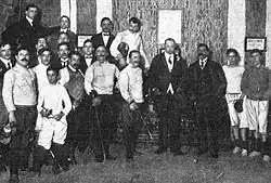 Esgrimistas do GEBA em 1912