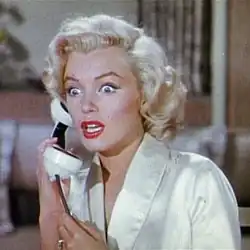 Marilyn Monroe em cena do filme Os Homens Preferem as Loiras (1953)".