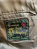 Thornproof tweed jacket label