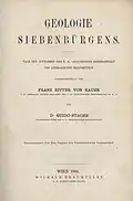 Titelblatt der Geologie Siebenbürgens von Hauer und Stache (1863)