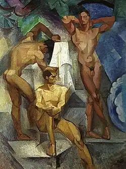 Badande ynglingar (Jovens no banho) (1914, Georg Pauli)