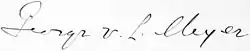 Assinatura de George von Lengerke Meyer