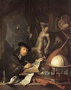 O Pintor em seu Estúdio, 1647 Gemäldegalerie Alte Meister