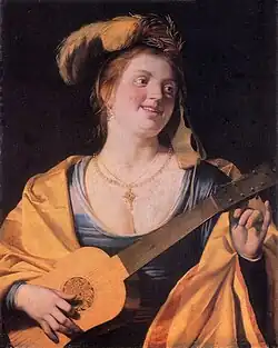 Mulher com Guitarra 1631, Galeria Nacional de Arte de Lviv
