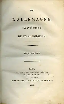 Image illustrative de l’article De l'Allemagne