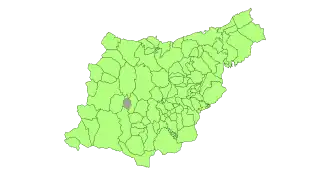Localização do município de Urretxu em Guipúscoa