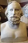 Busto do retrato de Giuseppe Garibaldi