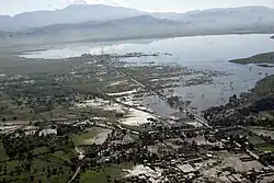 Gonaïves, após os furacões e durante as inundações de setembro de 2008.