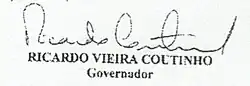Assinatura de Ricardo Coutinho