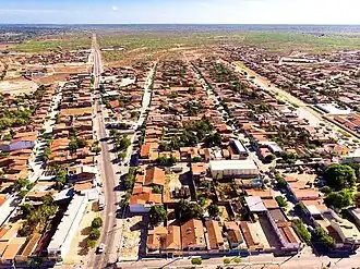 Vista da Cidade de Governador Dix-Sept Rosado-RN