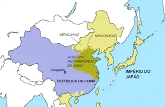 Localização de Governo Nacionalista de Nanquim