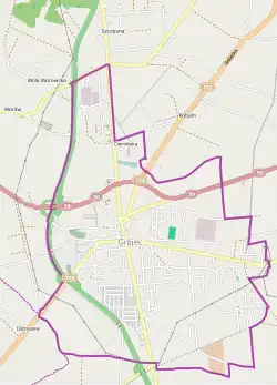 Localização de Grójec na Polónia