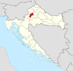 Localização de Zagreb na Croácia