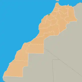 Localização de Grande Casablanca em Marrocos