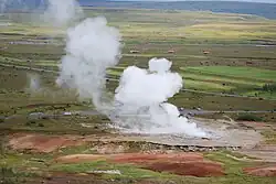 Geysir em período eruptivo