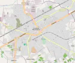 Localização de Grodzisk Mazowiecki na Polónia