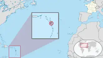 Localização de Guadalupe