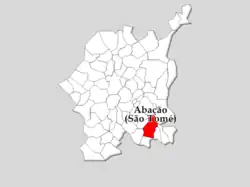 Localização no concelho de Guimarães