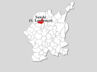 Localização no Município de Guimarães