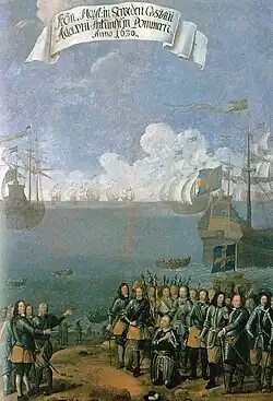 Desembarque de Gustav II Adolf na Alemanha em 1630