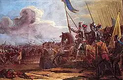 Gustav Vasa na batalha de Brännkyrka em 1518