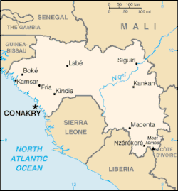 Localização na Guiné