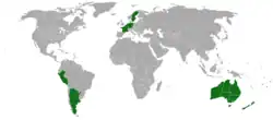 Distribuição aproximada de Gymnopilus junonius