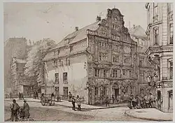 O grande edifício em Alte Gröningerstraße 20, comprado em 1755 por Paul Berenberg como sede da empresa Berenberg