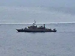 Uma corveta da classe Ratanakosin.