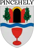 Brasão de armas de Pincehely