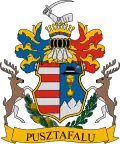 Brasão de armas de Pusztafalu